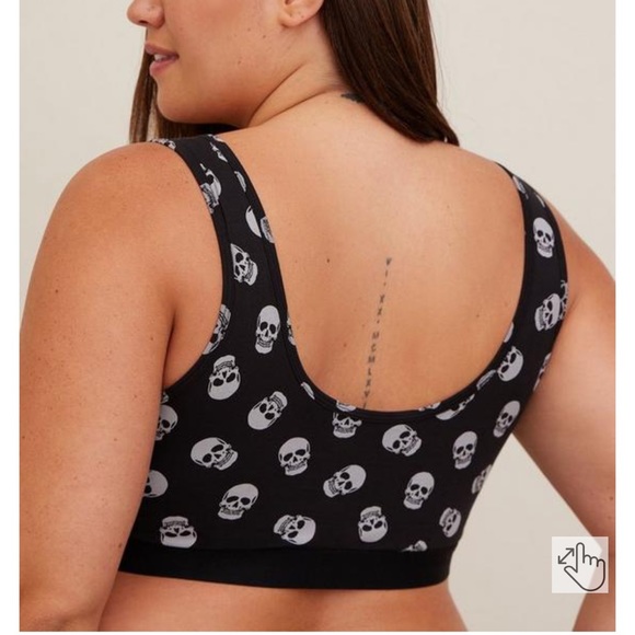 TORRID unlined cotton scoop neck bralette - Picture 2 of 4